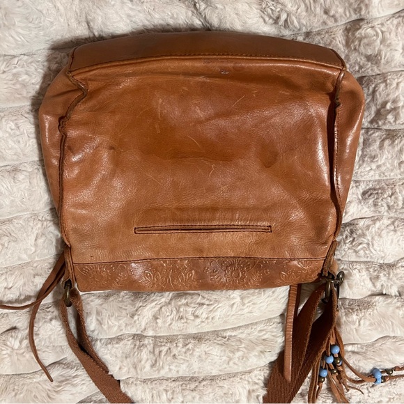The Sak Embossed Tan Leather and Silverlake Crossbody Bag - Picture 12 of 13